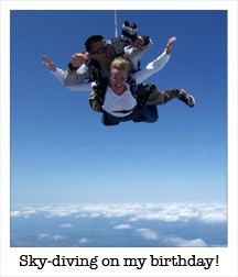 Jan sky-diving
