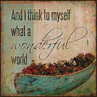 What a wonderful world