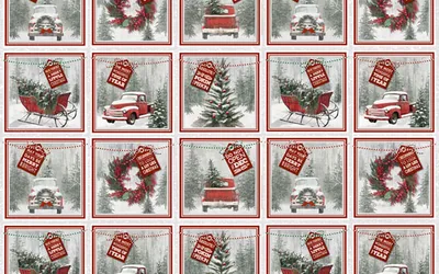 The original red truck blocks