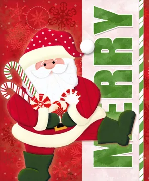 Santa with mints and canes