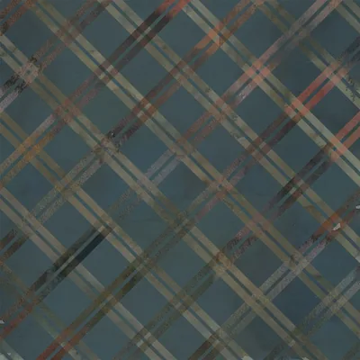 Plaid on blue